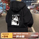 莞町青少年羽絨棉服初中生男款12-15歲男孩棉服外套2025年新款棉襖 TI漫畫(huà) 棉衣 黑色 160 M碼(建議85-105斤)