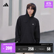 adidas休閑加厚毛圈連帽衛衣套頭衫男女秋冬阿迪達斯官方輕運動(dòng)   黑色   L