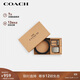 蔻馳（COACH）【品牌直供】男士雙扣頭腰帶禮盒 38MM 灰黑色CW362