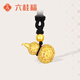 六桂福珠寶新年禮物黃金吊墜福字葫蘆古法黃金足金吊墜男女款 BD0702 5.9