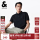杰克·瓊斯（JACK&JONES）男士商務(wù)休閑通勤胸前刺繡百搭簡(jiǎn)約時(shí)尚polo衫上衣男裝225206068 E40黑色 M （175）