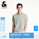 杰克·瓊斯（JACK&JONES）百搭時(shí)尚簡(jiǎn)約潮流通勤商務(wù)休閑字母刺繡polo衫上衣男裝225106003 E06灰綠色 常規 M
