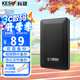 科碩（KESU）500GB 移動硬盤大容量 雙盤備份USB3.0 外接機(jī)械硬盤250+250G 照片視頻存儲備份 K1 2.5英寸大U盤