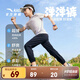 安踏兒童褲子男女大小童裝25年夏季涼感透氣輕薄運動(dòng)長(cháng)褲小冰褲防蚊褲 【涼感梭織】黑/灰7501-1 165 cm