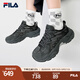FILA 斐樂(lè )官方女鞋運動(dòng)鞋摩登老爹鞋秋款戶(hù)外風(fēng)蕨草鞋時(shí)尚百搭休閑鞋 陰影灰/黑-DB 37.5