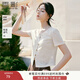 香影新中式國風(fēng)盤(pán)扣t恤女2025夏季新款重工刺繡白色正肩短袖上衣 米白 M 160/84A/95-110斤