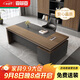 森菲亞 老板辦公桌簡(jiǎn)約現代領(lǐng)導班臺主管經(jīng)理辦公室桌椅組合