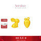 周大福SOINLOVE 「萌寵系列」系列黃金兔子胡蘿卜耳釘女配耳堵 VR946