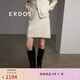 ERDOS 春夏翻花A字裙浮雕提花小香風(fēng)精致可愛百搭女半身裙 白 S 155/64A