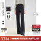 朗姿純羊毛長(cháng)褲氣質(zhì)高級感西褲2025年春季新款黑色職業(yè)西裝褲女士 深灰色 S