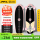 邁卡龍K9陸地沖浪板初學(xué)者成人專(zhuān)業(yè)刷街路沖板免蹬地大魚(yú)板陸沖板 K9-30寸木紋