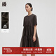 播商場(chǎng)同款連衣裙女2024休閑寬松中長(zhǎng)款蛋糕裙BDR3LD1970 G40煙宵 S