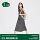 松山棉店商場(chǎng)同款二合一薄荷條紋女士帶杯背心裙無(wú)袖長(cháng)款顯瘦睡裙休閑寬松 黑白條 L (165)