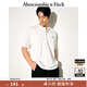 ABERCROMBIE & FITCH【重磅亨利衫】男裝25夏季經(jīng)典小麋鹿寬松短袖T恤KI124-5188 白色 M (180/100A)