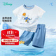 迪士尼兒童短袖套裝卡通米奇時(shí)尚休閑百搭舒適透氣夏季新款 藍白 110