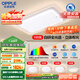 歐普（OPPLE）護眼全光譜吸頂燈客廳燈LED滿(mǎn)天星高亮線(xiàn)條簡(jiǎn)約奶油風(fēng)包安裝套餐1
