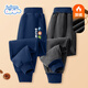 班尼路男童褲子冬季加絨加厚2025秋冬款男孩保暖長(cháng)褲冬裝兒童運動(dòng)衛褲