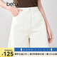 百圖betu女裝2025夏季新款牛仔褲夏日多色環(huán)保水洗牛仔短褲女2503T77 白色 M
