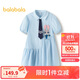 巴拉巴拉女童裙子兒童連衣裙2025夏條紋襯衫裙子208225111047