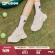 FILA  FUSION斐樂(lè)女鞋七夕送硬糖鞋時(shí)尚百搭老爹鞋舒適跑步運(yùn)動(dòng)休閑鞋 棉花糖/銀-MM 36.5