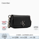 Calvin Klein時(shí)尚單肩包禮物鏈條包包金屬字母旋扣翻蓋CK女包斜挎馬鞍包DH3240