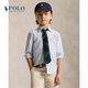 Polo Ralph Lauren 拉夫勞倫 男童 經(jīng)典款條紋棉質(zhì)牛津襯衫RL34659 400-藍色 XL