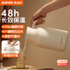 蘇泊爾（SUPOR）保溫壺大容量家用保溫水壺316L不銹鋼熱水瓶按壓式辦公宿舍暖水壺 柔光白-2L【升級316L不銹鋼】
