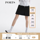 PORTS寶姿女裝春夏新品半身裙SM8S029MFQ033 黑色混色 S (4)