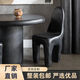 北歐設計師玻璃鋼網(wǎng)紅餐椅奶油系侘寂風(fēng)客廳現代設計簡(jiǎn)約休閑椅子 黑色