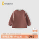 童泰（TONGTAI）女寶寶打底衫冬季女童加厚上衣女孩長(cháng)袖T恤時(shí)尚童裝棕色90cm