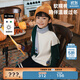 馬·拉?。∕.Latin）/童裝兒童毛衣冬新款男女大童學(xué)院風(fēng)漫畫(huà)半高領(lǐng)毛衣 米色 110 cm