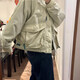 L.L.Bean..Bean春秋新款日系尼龍防水三色立領(lǐng)夾克外套時(shí)尚舒適 米白色 S