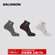 薩洛蒙（Salomon）男女款 戶(hù)外運動(dòng)休閑透氣舒適短襪子 EVERYDAY ANKLE 3-PACK 銀灰云 C26348 L