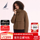 諾帝卡（NAUTICA）【商場(chǎng)同款】女裝秋冬款防風(fēng)防輕濺水保暖羽絨服女34JM11 棕色2LJ S