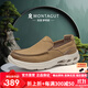 夢(mèng)特嬌（MONTAGUT）男鞋秋季新品潮流透氣真皮樂(lè )福鞋男士爆米花底輕質(zhì)商務(wù)休閑皮鞋男 黃色（皮鞋碼） 41