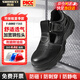 勝麗（SHENGLI） 無(wú)塵車(chē)間PU鞋黑色安全鞋防砸透氣涼鞋靜電防滑鋼頭勞保 黑鞋黑底 防砸防靜電F368 40碼