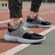 安德瑪（Under Armour）官方男鞋 2026春季新款運動(dòng)鞋緩震透氣輕質(zhì)休閑鞋回彈舒適跑步鞋 3024870-103/建議拍大一碼 41