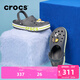 卡駱馳crocs洞洞鞋貝雅卡駱班輕便耐磨一腳蹬休閑鞋|205089 石板灰/青檸綠-0GX 41 /42(260mm)