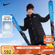 NIKE 耐克童裝男童中長(zhǎng)款羽絨服冬季新款兒童保暖連帽上衣外套