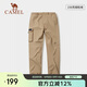 駱駝（CAMEL）戶外寬松軟殼褲戶外防風(fēng)防寒工裝直筒運動長褲 A23CA4a9007
