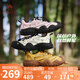 駱駝（CAMEL）丑萌2.0 山系版戶外休閑鞋女厚底登山鞋 L25S469009 米/黑/銀 37