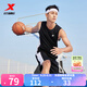 特步（XTEP）【國潮】男裝速干籃球套裝背心短褲夏季運動兩件比賽訓(xùn)練套吸 黑 L/175