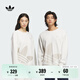 adidas經(jīng)典時(shí)尚寬松抓絨圓領(lǐng)衛衣套頭衫男女秋季阿迪達斯三葉草 白色 M