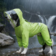MIKI PAD大狗雨衣四腳防水全包衣服春秋寵物大型犬邊牧薩摩耶遛狗防臟神器 綠色恐龍雨衣 7XL（建議體重65-80斤）