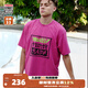 VISION STREET WEAR  官方復刻系列美式復古鏡像BOX LOGO短袖T恤男女夏季兩色 玫紅色 M