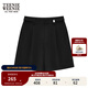 Teenie Weenie小熊女裝夏季短褲學(xué)院風(fēng)休閑薄款痞雅褲闊腿褲女士 黑色 M (165)
