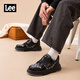 Lee鞋子男時(shí)尚潮流透氣厚底板鞋男運動(dòng)休閑輕奢潮鞋2025冬季男士男鞋 黑色L244UB755 38