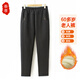奉孝媽媽褲子2025新款加絨加厚女褲冬季老年人棉褲70-80歲長(cháng)褲保暖褲