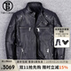 twetybird翠迪鳥(niǎo)春秋機車(chē)服真皮皮衣男頭層牛皮騎行皮夾克男士摩托車(chē)外套男 黑色（精選頭層牛皮） S（100斤-125斤）