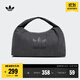 adidas「云朵包」牛仔風(fēng)大容量運動(dòng)挎包女子阿迪達斯官方三葉草 黑色 NS